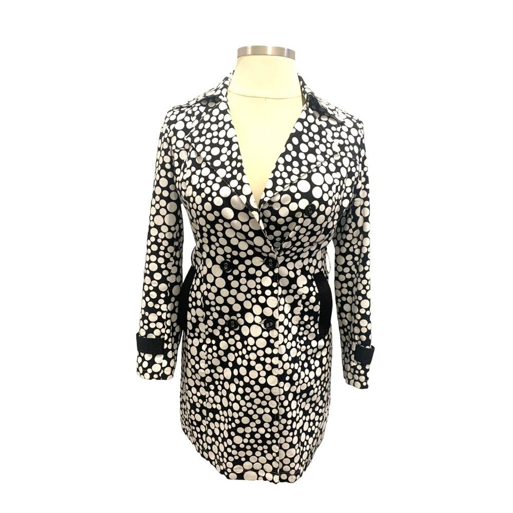MAX MARA BLACK WHITE DOT DESIGN SIZE XXL